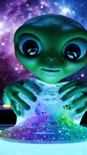 Alien Slime ASMR 🛸🎧 #asmr #alien #trending #shorts #slime