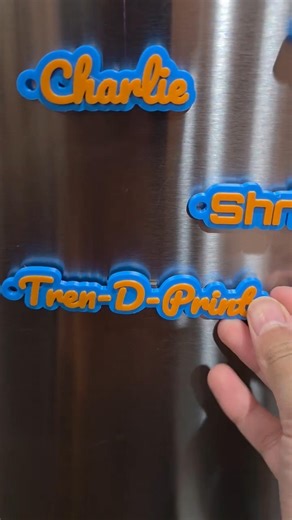 Custom Name Magnets | Key Chains #satisfying #3dprinting #custom #giftsforeveryone