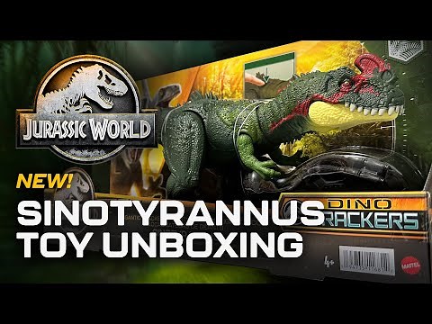 NEW UNBOXING Jurassic World Dino Trackers Sinotyrannus Toy Review 4K / collectjurassic.com