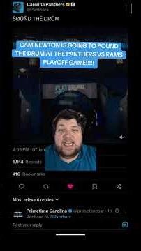 CAM NEWTON IS BACK!! #nfl #carolinapanthers #keeppounding #camnewton #panthers #playoffs