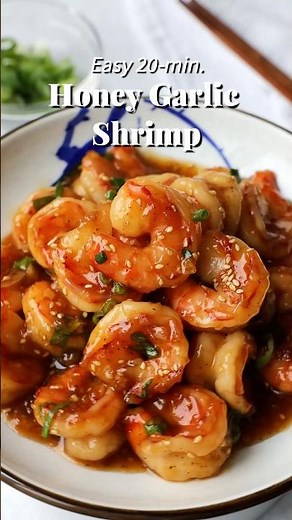 Easy 20-min. Honey Garlic Shrimp 🍤 #dinner