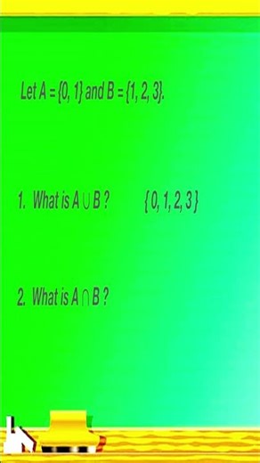 Union and Intersection of Sets (Quick & Easy Example!)