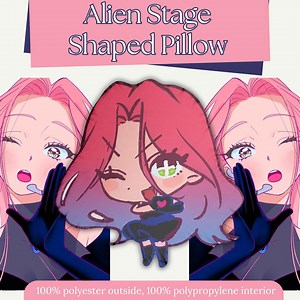 Mizi Alien Stage Plushie Shaped Pillow ALNST Merchandise Cute Anime Plushie Adorable & Comfortable Featuring Your Favorite Characters! - Etsy