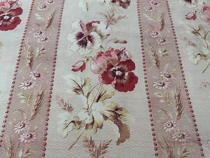 Vintage French Fabric From Paris – Floral Stripe – C. 1940s – 32 X 18 – Shabby Chic Decor Textile - Etsy