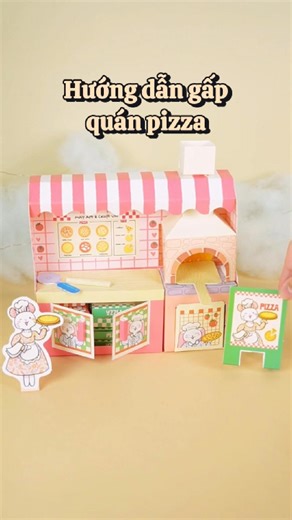 Hướng dẫn Bộ đồ chơi tự làm mô hình giấy 3D DIY chủ đề Tiệm Pizza mini ----------------- MAY Art & Craft Việt Nam Cung cấp 2000 sản phẩm, nguyên liệu thủ công và 10 hoạt động trải nghiệm workshop - CS1 (không có chỗ để ô tô): Tầng 1 Complex 01, Số 29 ngách 31 ngõ 167 Tây Sơn, Đống Đa, Hà Nội (mở cửa 9h00 - 20h00 hàng ngày, nhận các bộ môn workshop đến 19h00 tùy bộ môn) - CS2: Tầng 3, TTTM THE LOOP (IPH), 241 Xuân Thủy, Dịch Vọng Hậu, Cầu Giấy, Hà Nội (mở cửa 10h00 - 22h00 thứ 2 đến thứ 6, 9h30 -