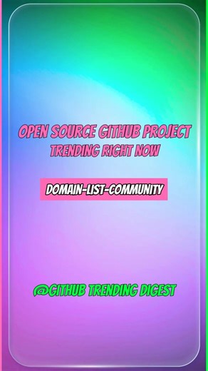 domain-list-community - GitHub Trending Today