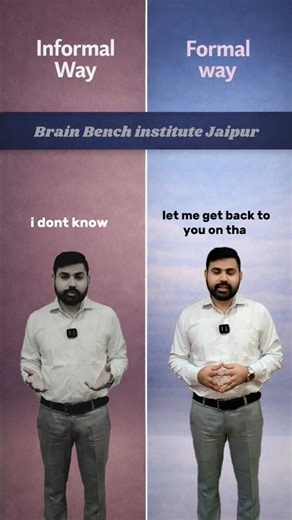 Formal vs. Informal English Sentences | Improve Your Speaking Skills | Brain Bench Spoken English