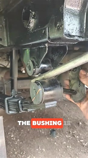 Easy way to install bushings on leaf springs #engineering #shorts