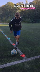 12K views · 262 reactions | To master a combo move, start with the basics, repeat until mistakes disappear, then take it to the game. Just like Bennett 13 yesr old student , who’s using our method to level up technique, decision-making & ball control. Comment GROW to get the step-by-step program for your child. #footballtraining #soccerdrills #soccerkids #footballkid #laligaacademy | Persianball.de | Facebook