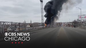 Firefighters battle large blaze in Cicero; Chicago Fire Department called in to help