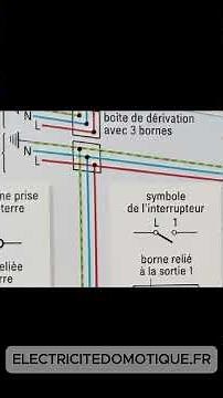 schéma technique détaillé illustrant l'organisation d'une installation électrique domestique