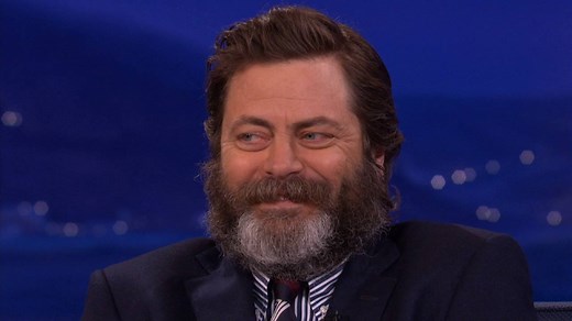 No matter how bad things might seem right now, at least we still have Nick Offerman's insane giggle. | Team Coco