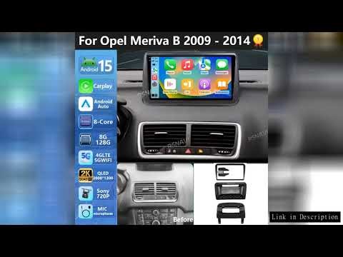 Plug and Play Android 15 For Opel Meriva B 2009 - 2014 2K QLED Stereo Car Radio Multimedia Video Pla