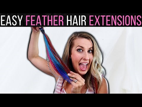 How to Install Feather Hair Extensions | Easy Feather Hair Extension Tutorial