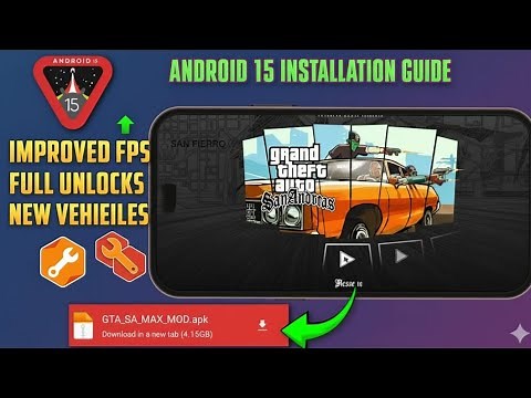 Install GTA SA APK + CLEO Mods on Android 15 | 100% Working Tutorial (No Root Needed)