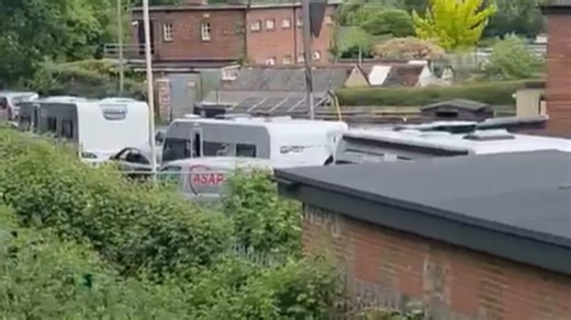 Travellers arrive in Exeter area as police called in