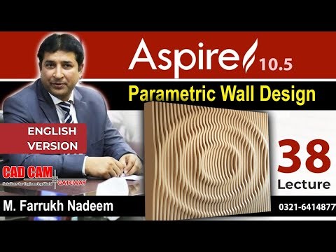 How to Parametric wall design in English (Lecture No 38) by M. Farrukh Nadeem | CAD CAM Gateway