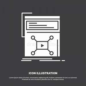 Marketing, Page, Video, Web, Website Icon. Glyph Vector Symbol for UI and UX, Website or Mobile Application Stock Vector - Illustration of concept, digital: 145258685