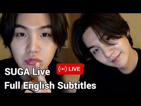 🔴 BTS SUGA Live Full English Subtitles Min Yoongi Recent Live Today