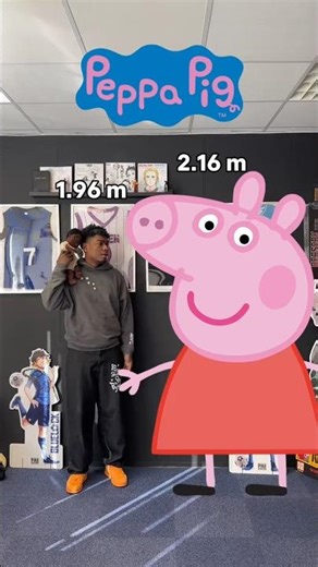 My height vs the height of PEPPA PIG characters