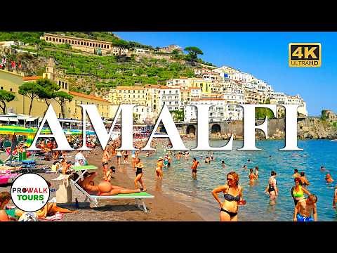 AMALFI, Italy Walking Tour 🇮🇹 | Summer 2025 | Scenic Streets, Beach & Mountain Views