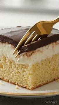 Boston Cream Poke Cake | CookSight | Cake Recipes