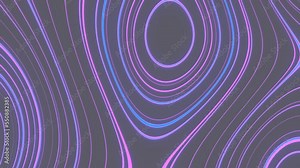 animierte violette lilane Linien Wellen Muster, Animation, Neonfarben, Muster, harmonisch, Design, Geometrie, Grafik, Trend, Digital, Kunst