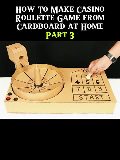 How To Make Casino Roulette Game from Cardboard at Home