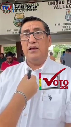 RECTOR REINERIO VARGAS EMITE SU VOTO Y DESTACA EL COMPROMISO CIUDADANO EN ELECCIONES SUBNACIONALES