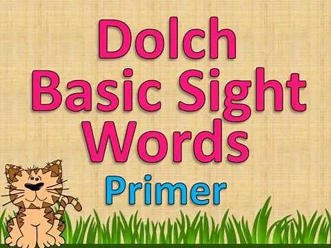 Dolch Basic Sight Words: Primer