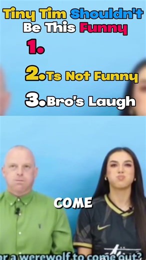 Try not to laugh at #3! 😂 Bro is a menace. #tinytim #funny #tntl #humor