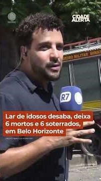 Lar de idosos desaba, deixa 6 mortos e 6 soterrados, em Belo Horizonte #cidadealerta #shorts