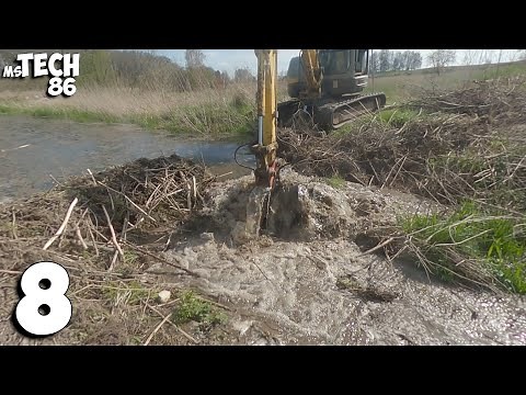 Beaver Dam Removal With Excavator No.8 - Start of Season 2022