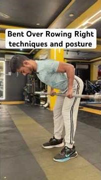 Bent Over Rowing Correct techniques and posture #gym #gymlife #motivation #fitness #workout #fit