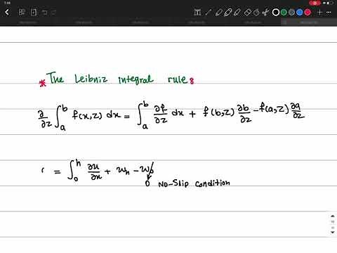 Lecture 9, Part 1 - Shallow Water Equations (Deriving Continuity Equation)