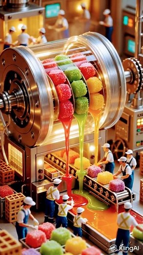 Giant Machines Making Perfect Jelly Sweets! 🍬🏭#factorybite #shortvideo