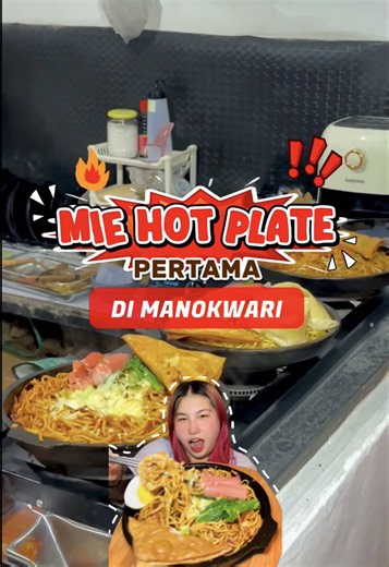 Mie Pedas Hotplate Manokwari — Mie Pedas Viral Mulai 15K