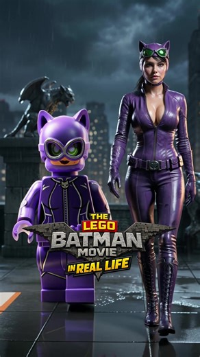 I‘M BATMAN | The Lego Batman Movie Catwalk! 🦇🪃 #pixverse #pixverseai #batman #legobatman #dc