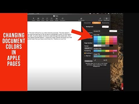 How to Change the Background Colors in Apple Pages