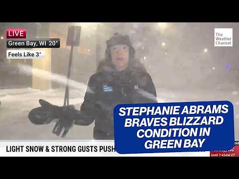 Blizzard Wallops the Midwest: Meteorologist Stephanie Abrams Reports Live in Green Bay