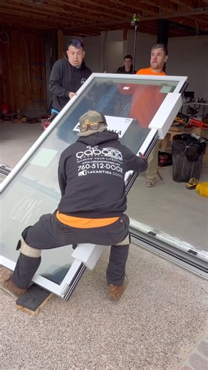 La Cantina Multi Panel door Install! #teamwork