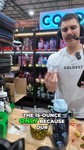 Want to use your Chug Lid V8? It fits any 20-ounce bottle and up! Our 15-ounce bottles have a smaller V7 infuser, but you still get something to infuse your water. The V8 is a massive improvement, and it's absolutely stunning! #ChugLid #WaterBottle #Infuser #V8 #Hydration | Coldest