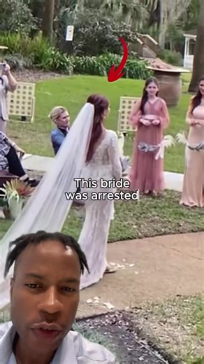 This bride was arrested during her wedding day #fyp #story #weddingday #bride