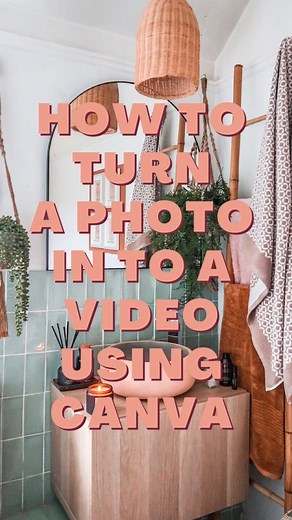 HOW TO TURN A PHOTO IN TO A REEL USING CANVA. There are so many ways to use canva to make reels but this is a really simple idea that anyone can do. Don’t forget to save and share if you found this useful. . . . . . . . . . . #reels #canva #reelstips #howto #canvatips #bathroom #bathroominspo #bathroominspiration #bathroomgoals #interior #interior4u #apartmenttherapy #bathroomdesign #bathroomstyling #bathroomdecor #bohemianstyle #colourfulhome #colourfuldecor #colourfulinteriors #interiordesigni