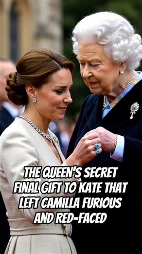 The Queen's Secret Final Gift to Kate That Left Camilla Furious and Red-Faced #kate #queenelizabeth