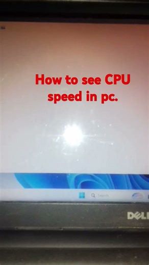 How to see CPU speed in pc. #music #audio #computerlearning #computereducation #cpu