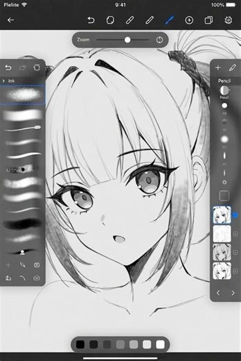 Como desenhar anime no Procreate Fácil Rápido #procreateart #procreate #drawing