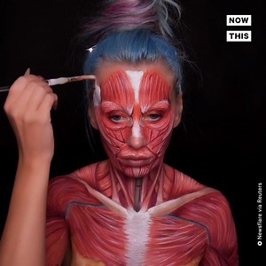 87K views · 409 reactions | Watch this makeup artist create a spooky anatomical look just in time for Halloween  | NowThis | Facebook