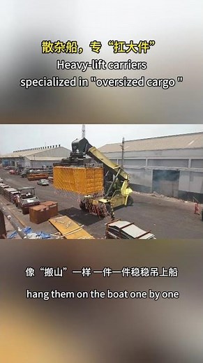 Break Bulk Vessel Loading in Action | Heavy Cargo & Container Lifting at Port