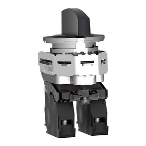 XB4FJ53 - Selector switch flush mounted, Harmony XB4, metal, black, 30mm, long handle, 3 positions, spring return to center, 2NO | Schneider Electric Vietnam